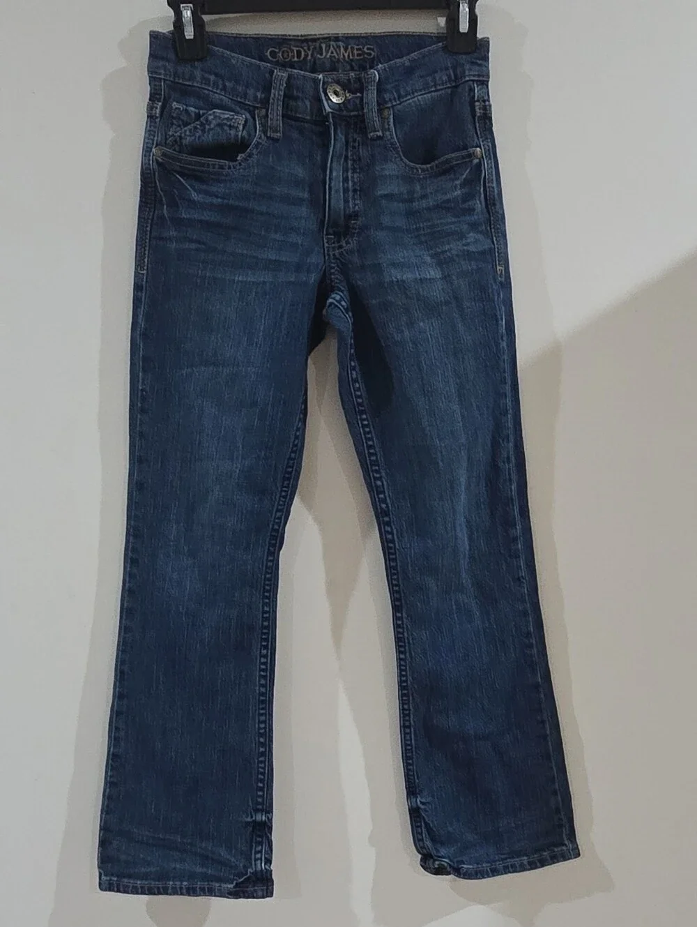 Cody James Girl's Blue Denim Straight Jeans Slim Fit Mid Rise 5-Pocket Logo  10